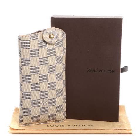 louis vuitton sunglass case damier azur|damier azur leather handbags.